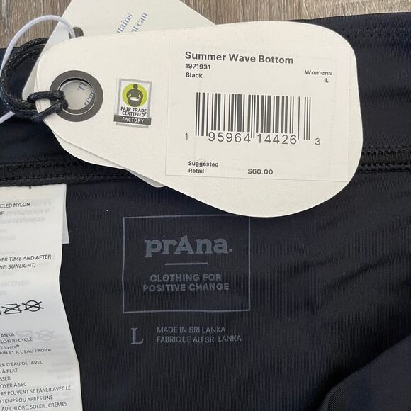 NWT Prana Summer Wave Bottom in Black - Size: Large - Picture 4 of 7